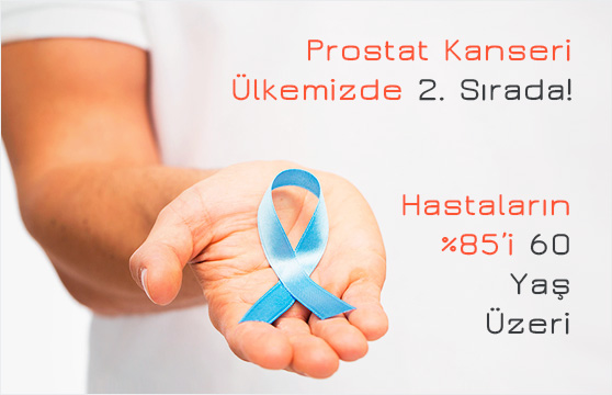 Prostat kanseri Türkiye'de en çok görülen kanserdir.